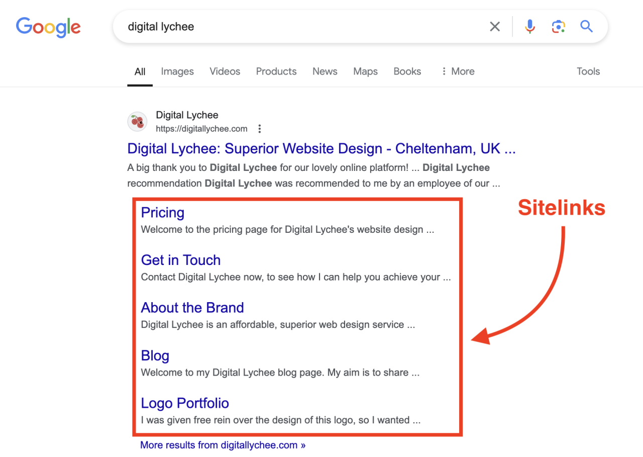 How Do You Get Those Extra Links in Google Search Results? What are sitelinks how do you change them