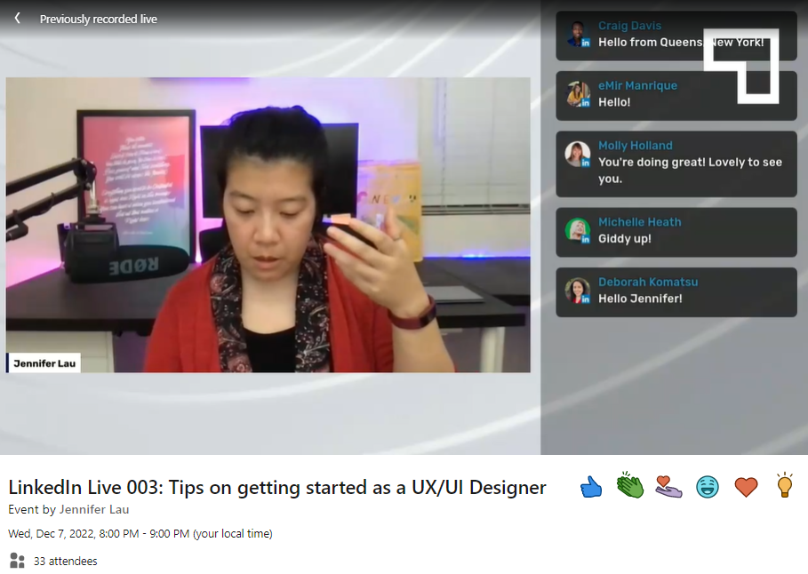 Linkedin live