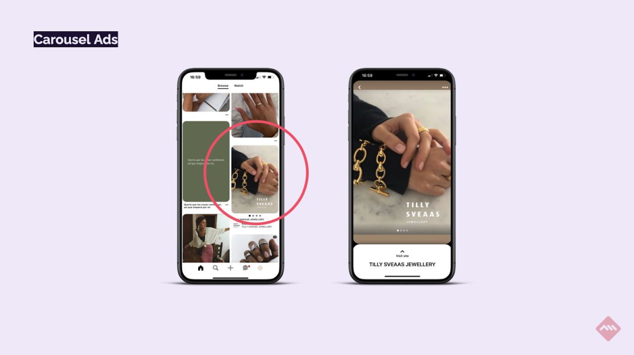 Pinterest growing new ad types