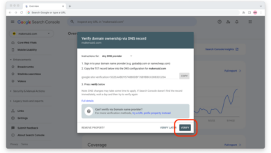 Verify a website in google webmaster tools