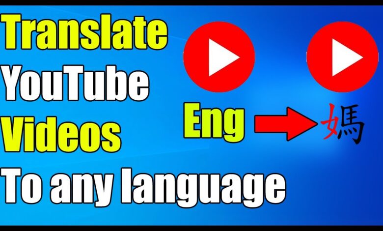 How to easily translate youtube videos in new languages