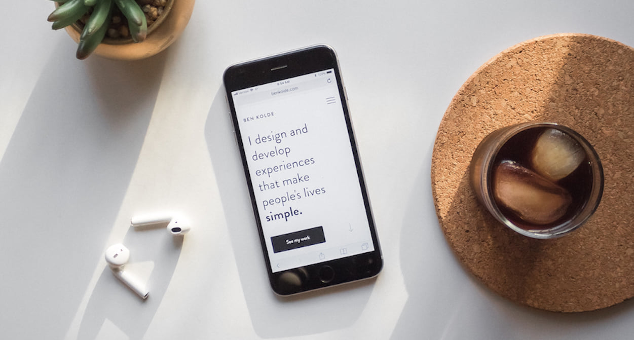 Mobile landing examples glints seriously bar set example Mobile landing page strategies