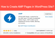 Implementing amp wordpress site
