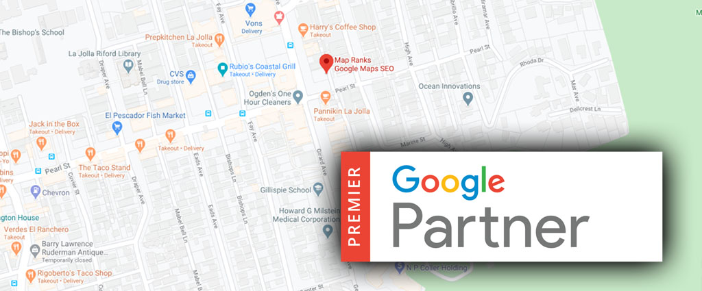 Google map location ranking new google test