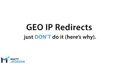 Use ip location detection redirects good bad seo