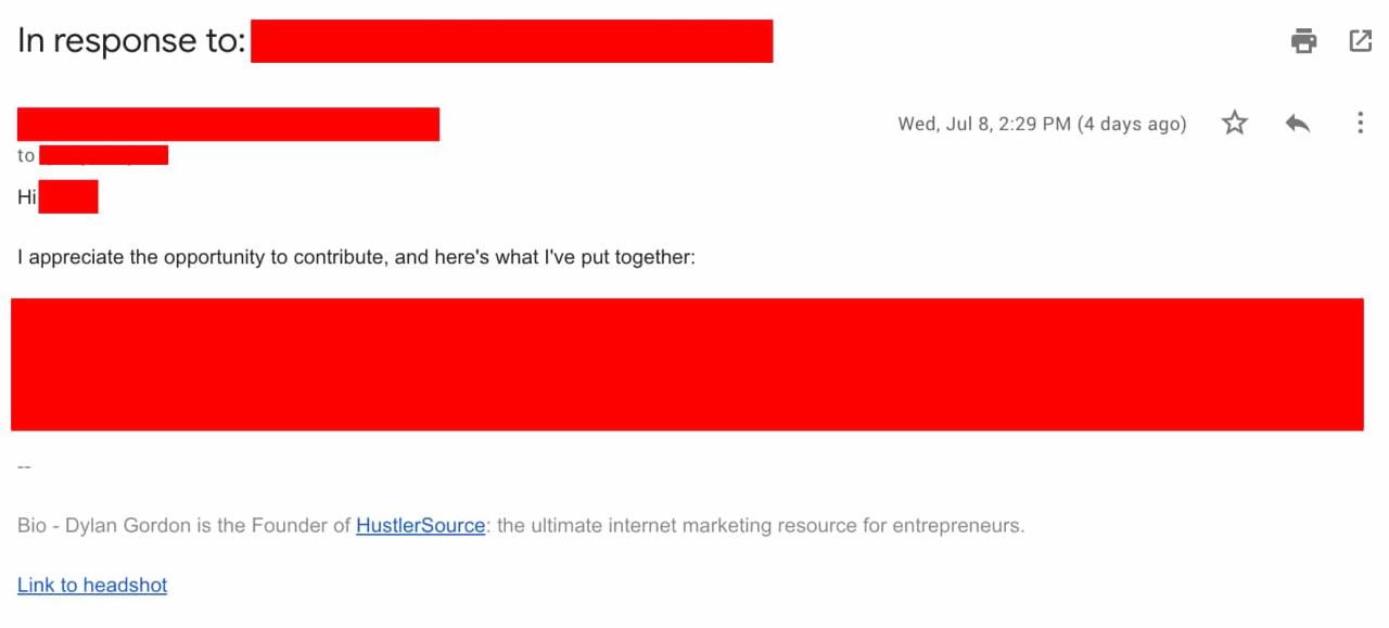 How to respond to a haro