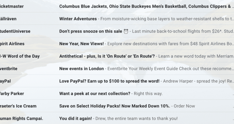 25 best email subject lines