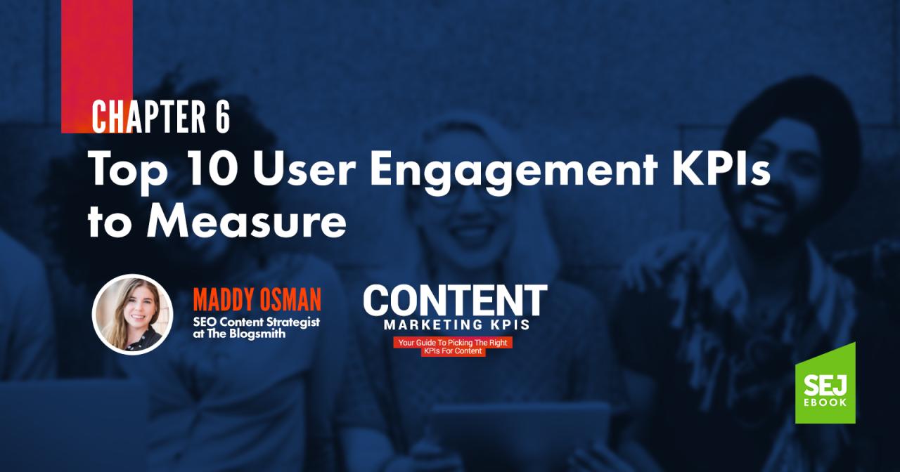 User engagement metrics