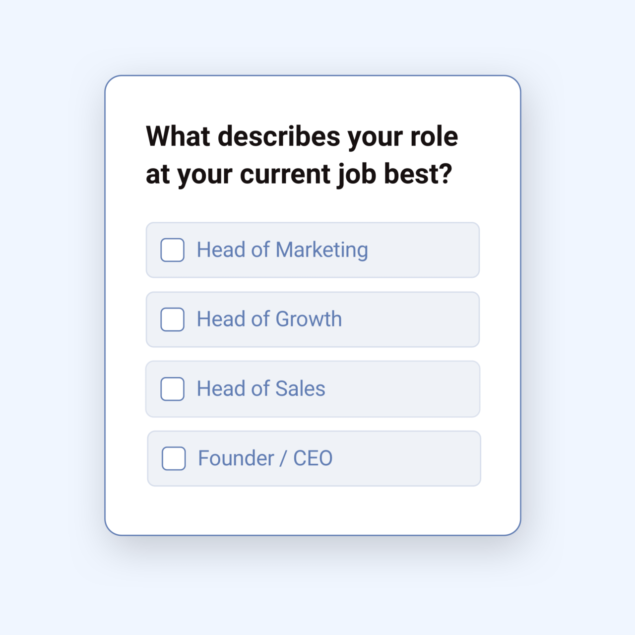 User surveys