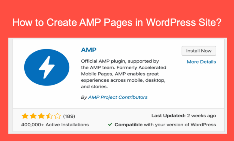 Implementing amp wordpress site