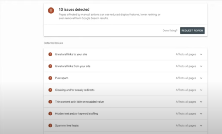 The big list of google penalties for seo