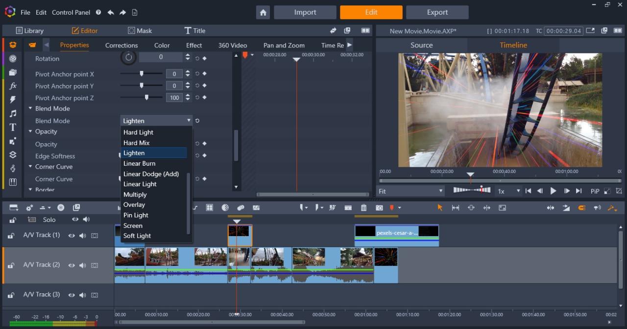 Video editing software